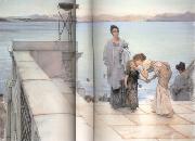 Alma-Tadema, Sir Lawrence The Kiss (mk23) oil